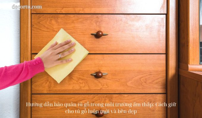 Hướng dẫn bảo quản tủ gỗ trong môi trường ẩm thấp: Cách giữ cho tủ gỗ luôn mới và bền đẹp